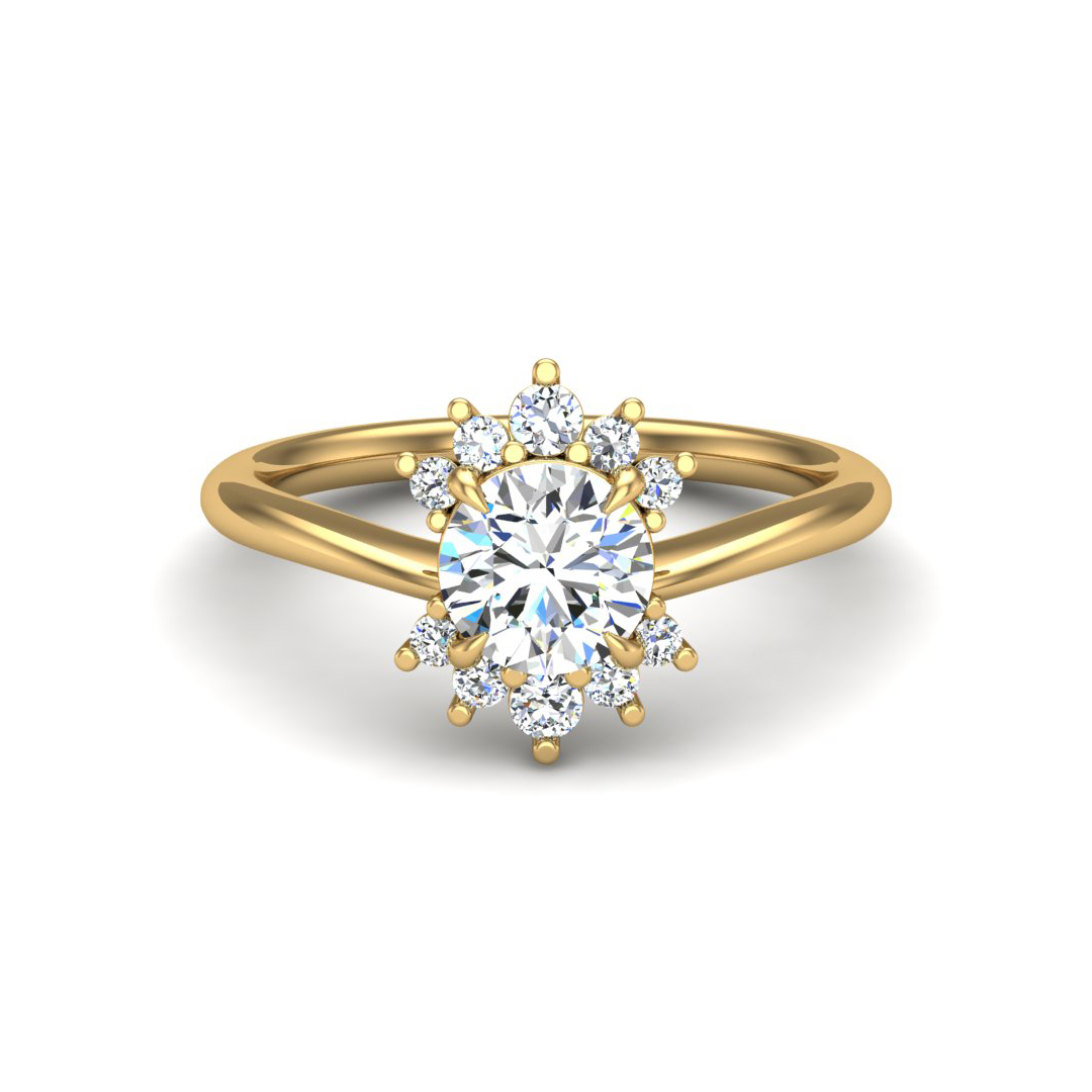 Tatum Halo Engagement Ring